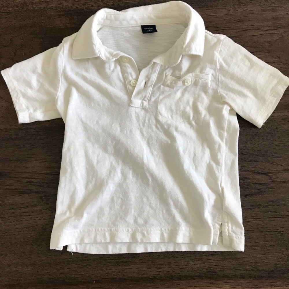 Gap kids white polo shirt size 3T